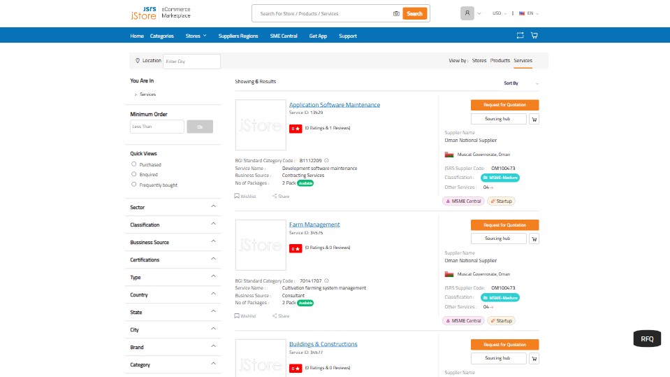 Verified Stores for Certified Suppliers